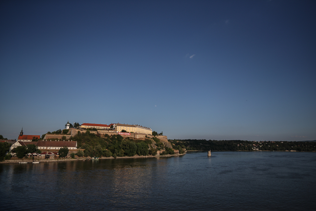 Petrovaradin Fortress on the Danube River, Novi Sad, Serbia, July 6, 2017. /CFP