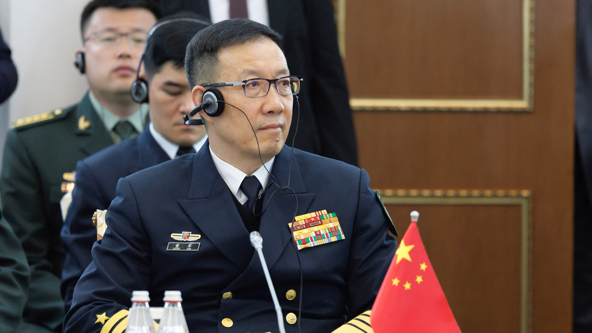 Chinese Defense Minister Dong Jun attends a Shanghai Cooperation Organization defense ministers' meeting in Astana, Kazakhstan, April 26, 2024. /CFP