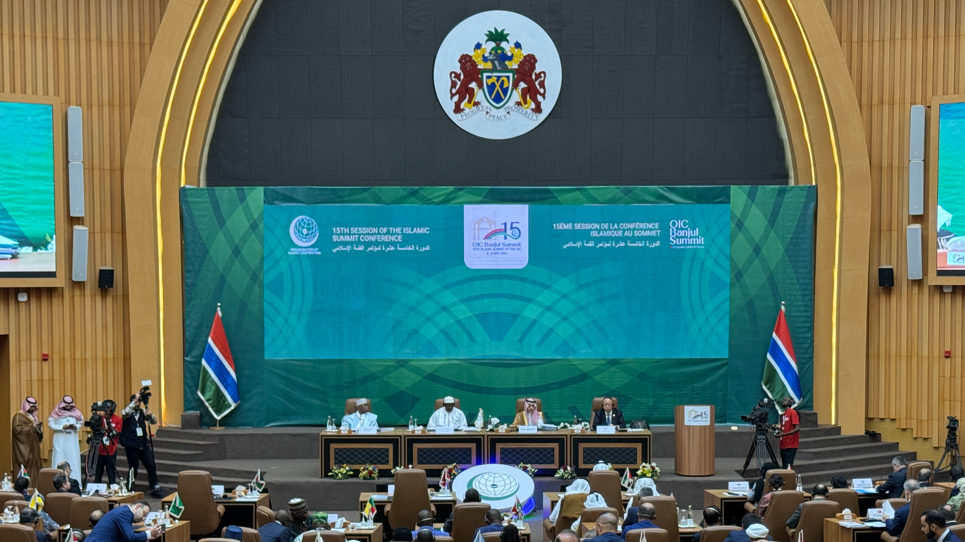 The 15th session of the Organisation of Islamic Cooperation (OIC)'s Islamic Summit Conference opens in Banjul, capital of The Gambia, May 4, 2024. /China Media Group