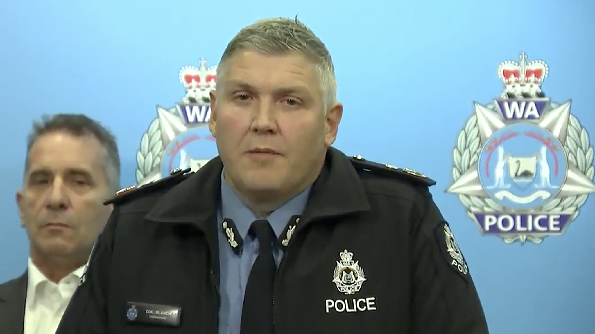 In this image from a video, Western Australian Police Commissioner Col Blanch speaks at a press conference in Perth, Australia, May 5, 2024. /CFP