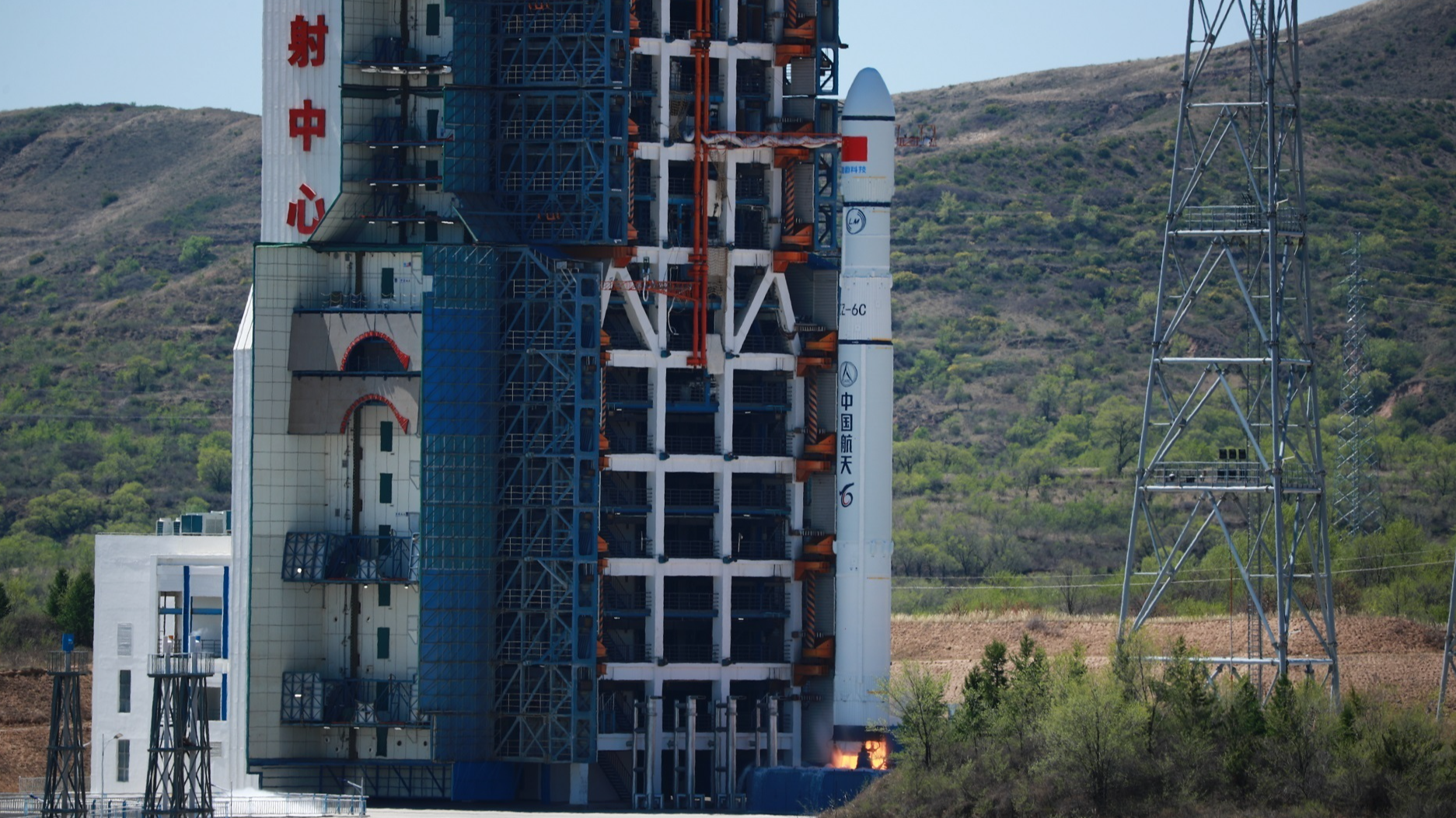 China's Long March-6C carrier rocket makes its debut flight, placing four satellites in space, from the Taiyuan Satellite Launch Center in north China's Shanxi Province, May 7, 2024. /China Media Group