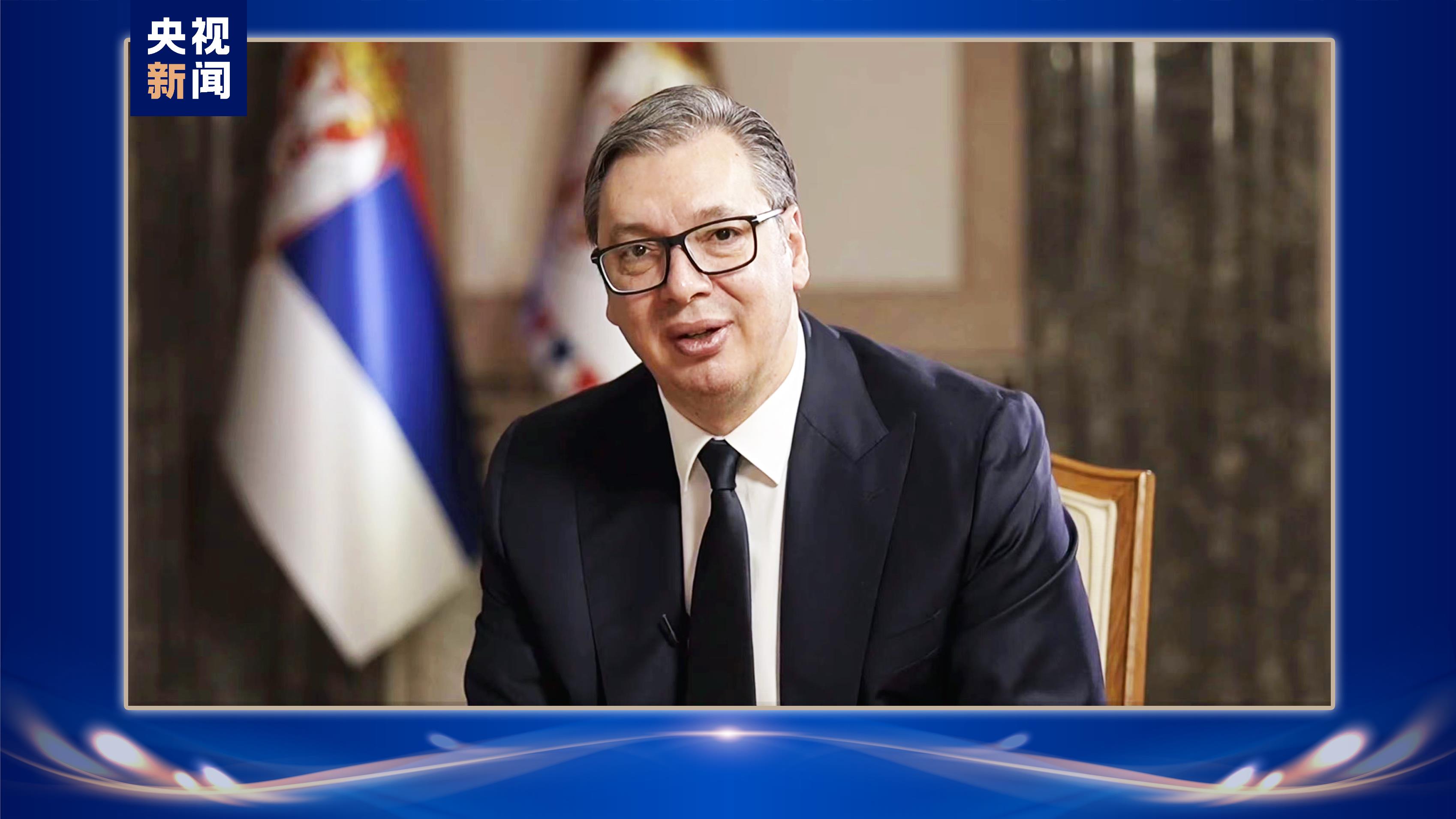 Serbian President Aleksandar Vucic commends the broadcast of 