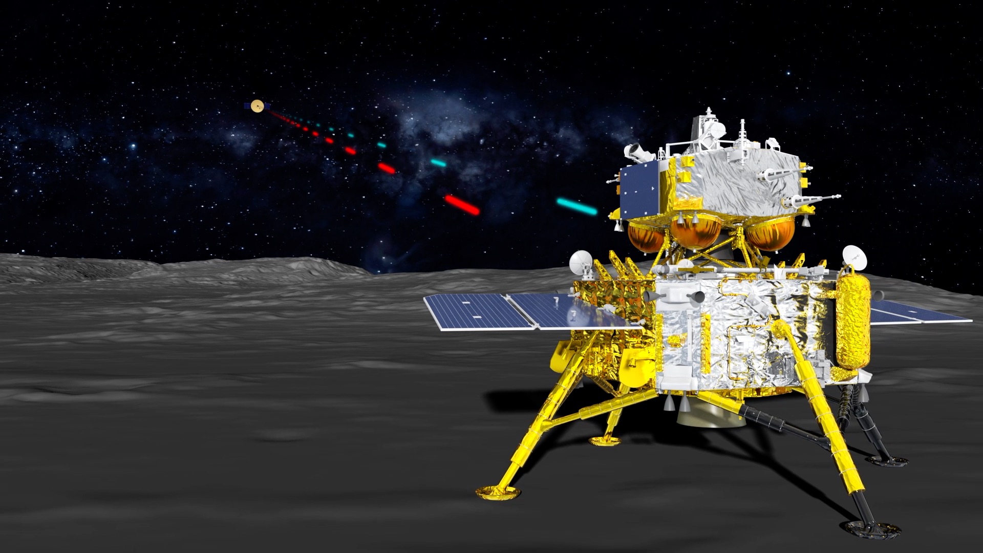 An illustration of the Chang'e-6 lunar probe. /CNSA