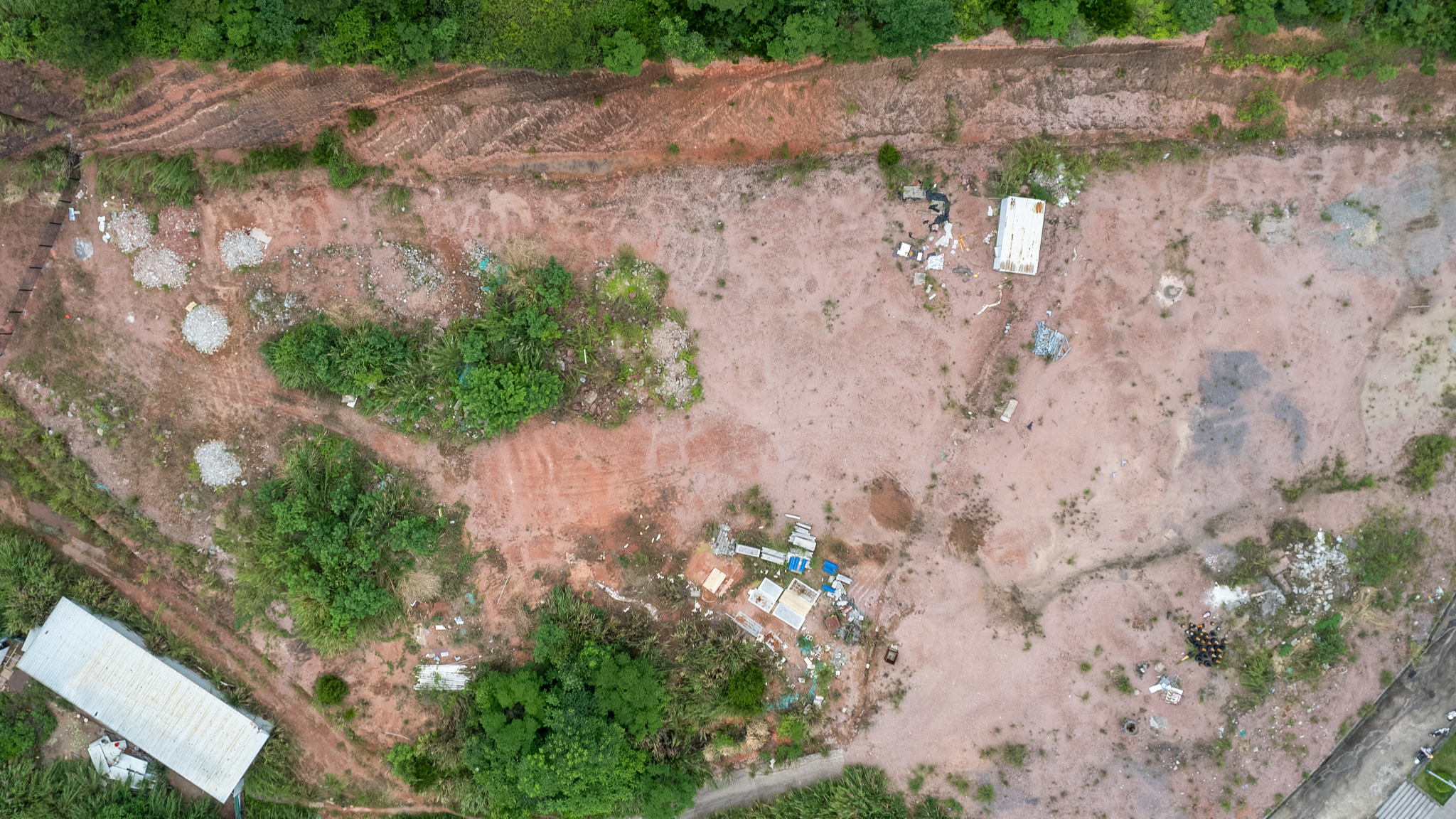 A photo taken on May 7, 2024 shows the dinosaur-track site discovered in Longyan, Fujian Province, China. /CFP