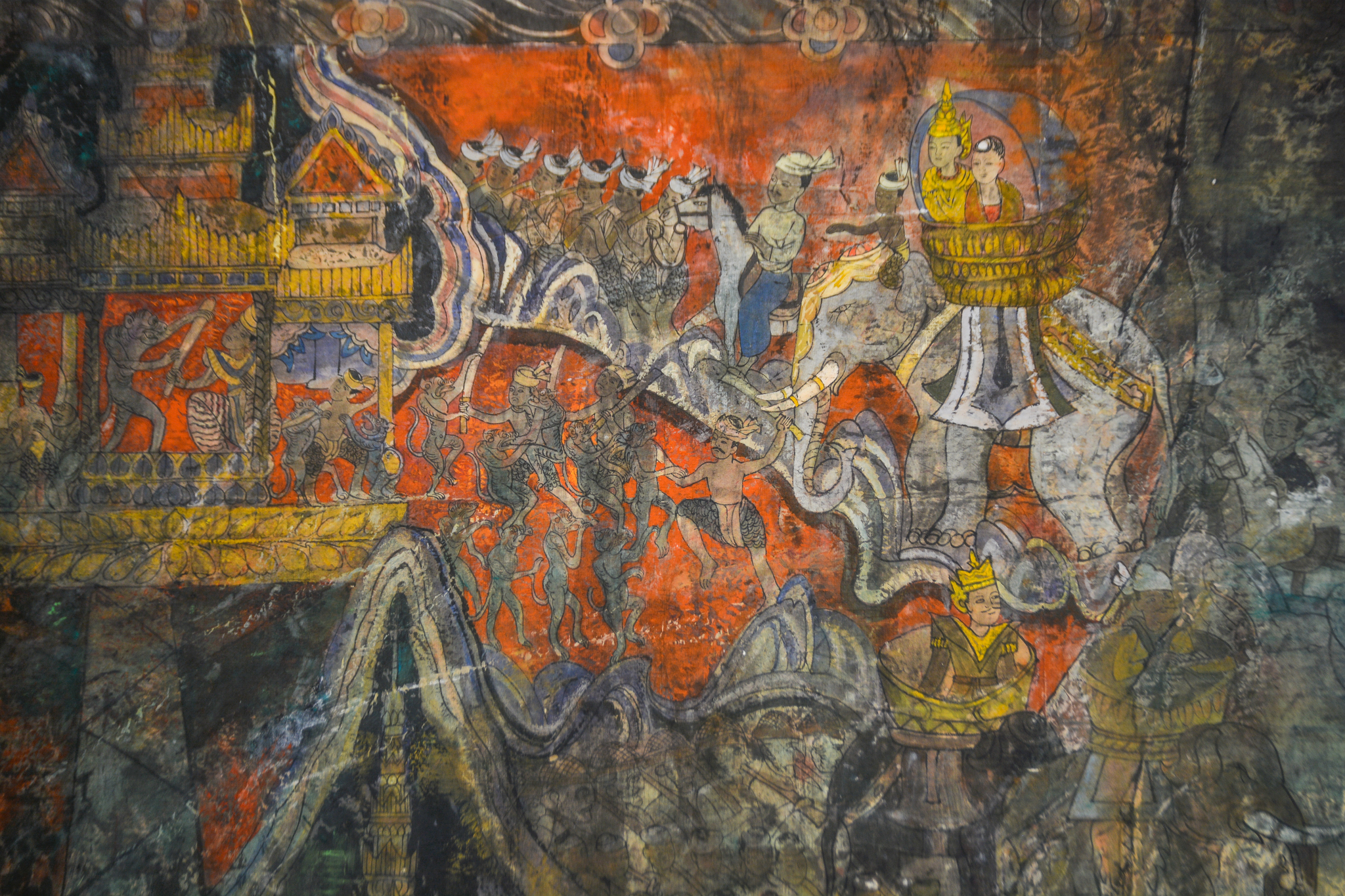A mural from the exhibition 