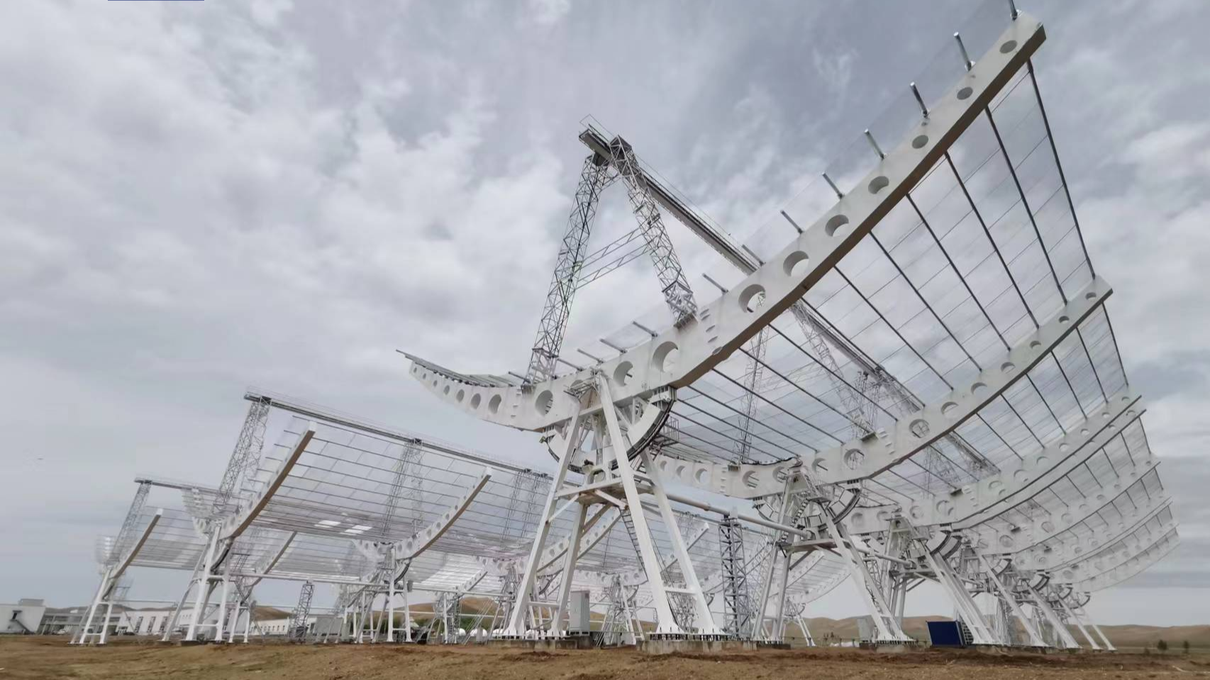 The main station of China's first interplanetary scintillation (IPS) observation telescope in Mingantu, Xilingol League, north China's Inner Mongolia Autonomous Region. /China Media Group