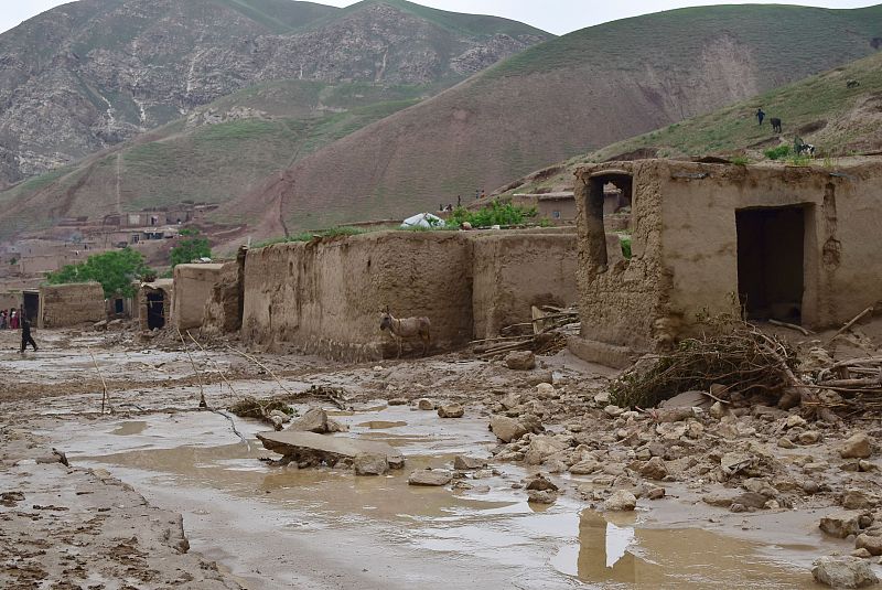 Flash floods after a heavy rainfall in Sheikh Jalal village of Baghlan-i-Markazi district in Baghlan province, Afghanistan, May 11, 2024. /CFP