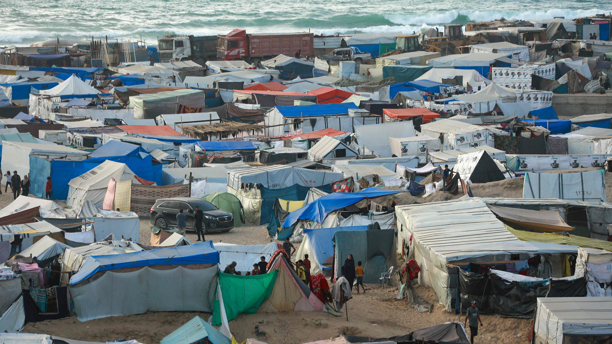 A camp for displaced Palestinians in Deir El-Balah, central Gaza Strip, April 27, 2024. /CFP