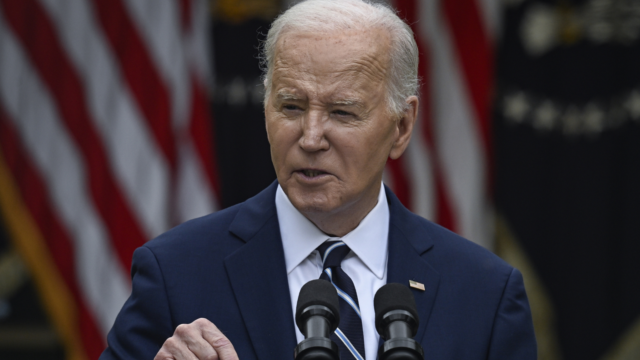 U.S. President Joe Biden delivers remarks on American Investments and Jobs in the Rose Garden at the White House in Washington D.C., May 14, 2024. /CFP