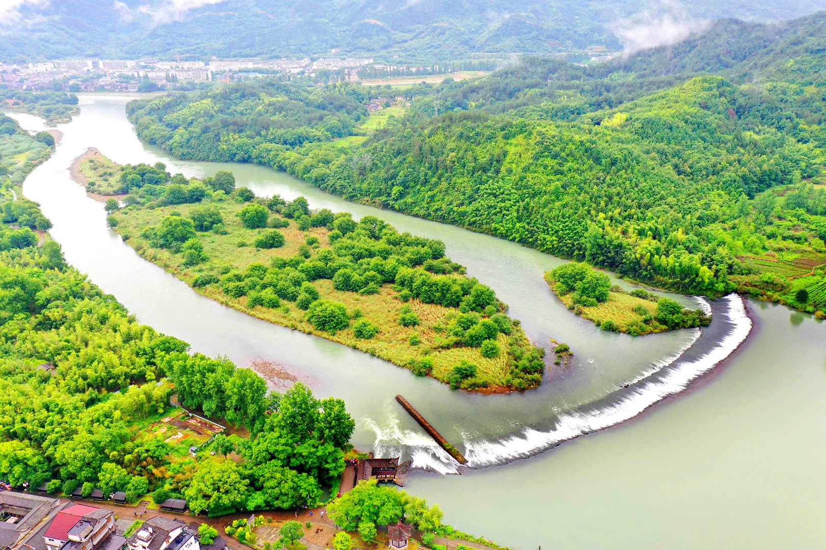 Oujiang River in Lishui City, Zhejiang Province, east China, June 18, 2022. /CFP