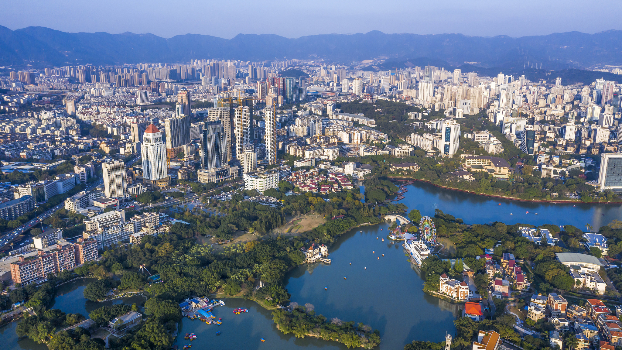 Live: An aerial view of China's Fuzhou, the City of the Banyan Tree