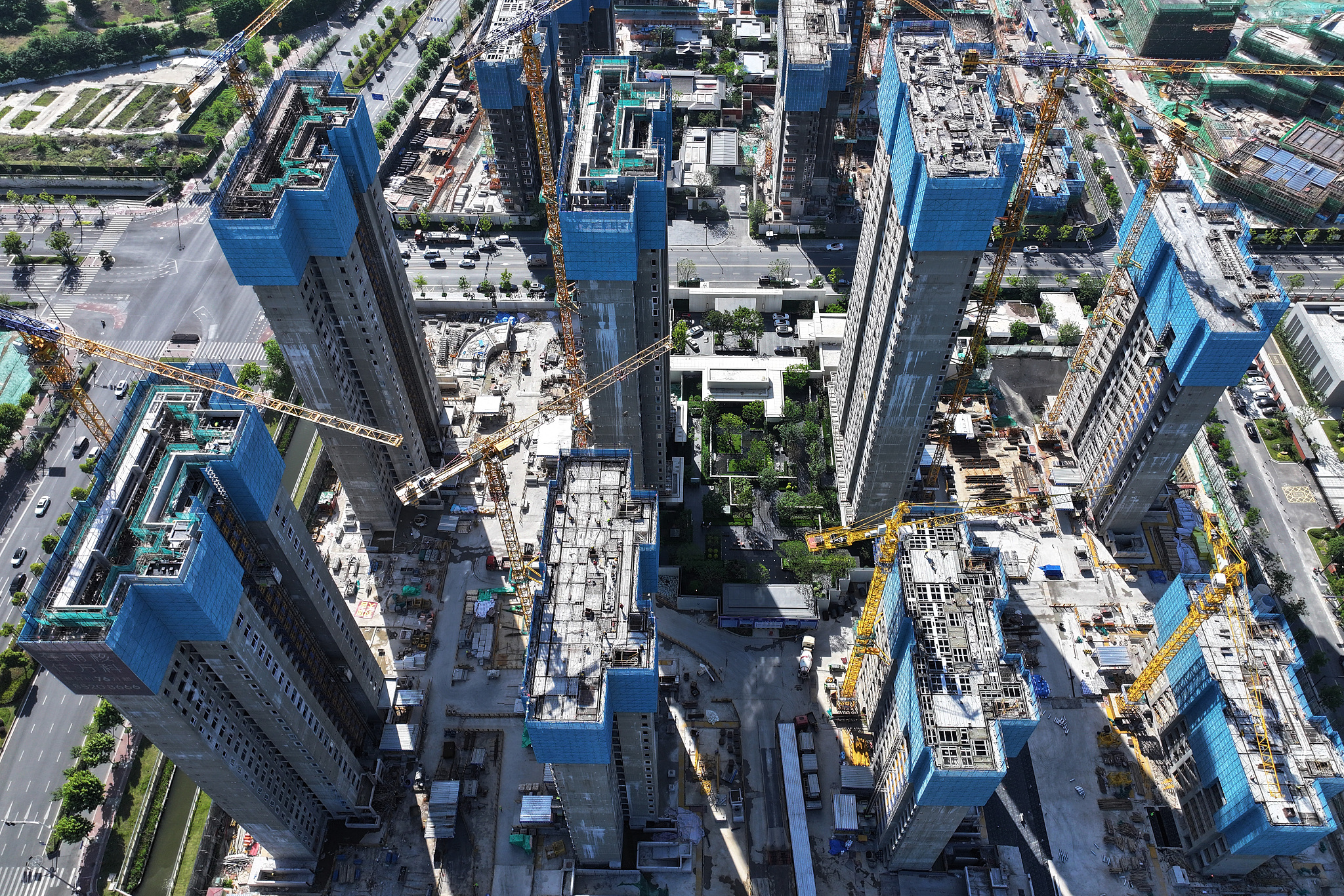 A bird-view of the new-builds in Nanjing, Jiangsu Province on May 14. /CFP