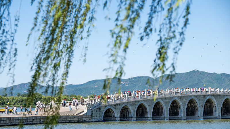 Visitors are seen at the Summer Palace in Beijing, China, May 15, 2024. /CFP