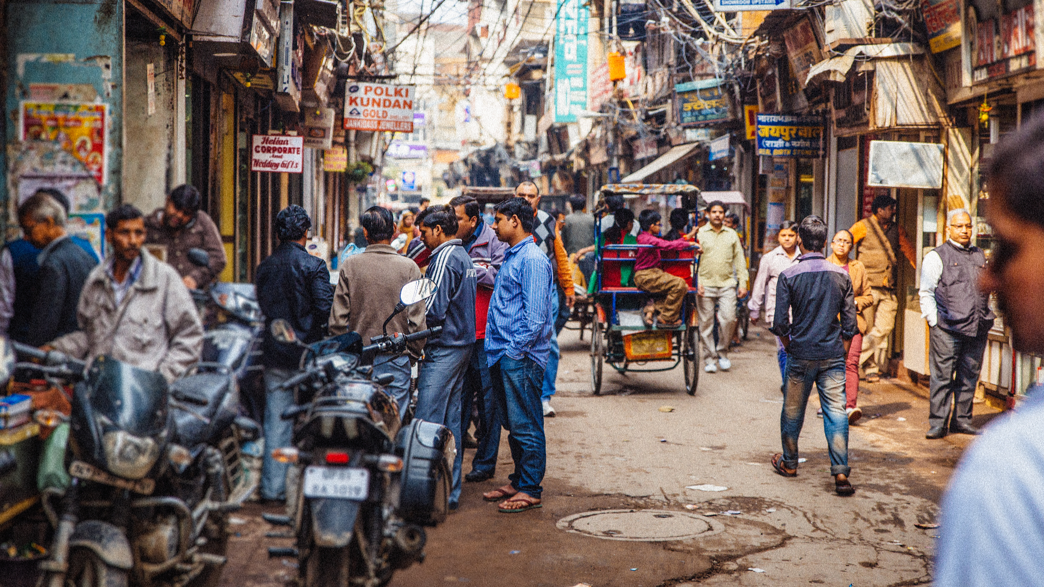 Street view of Delhi. /CFP