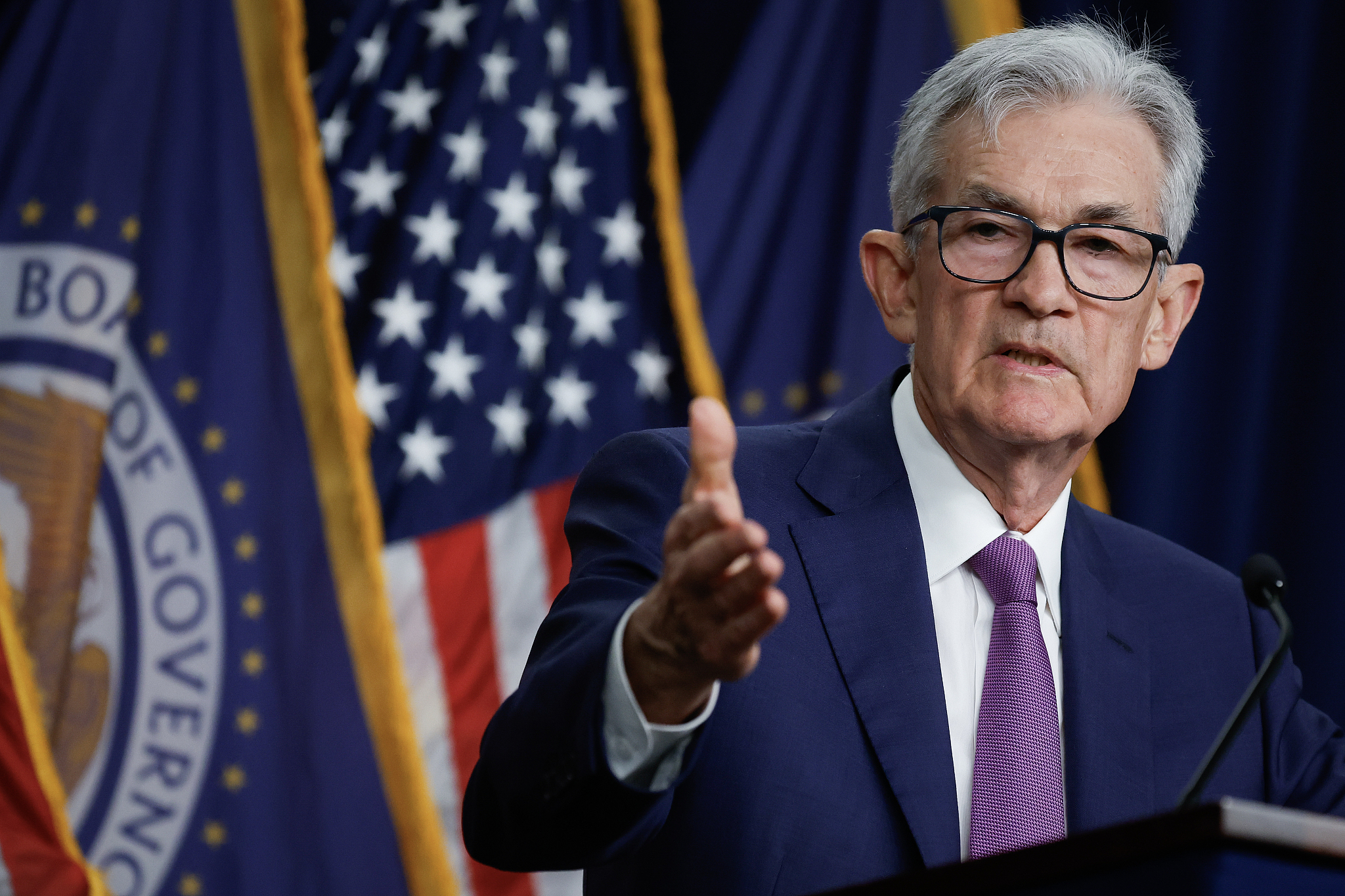 The U.S. Federal Reserve announces that it will maintain the target range for the federal funds rates at 5.25% to 5.5% in Washington, DC, May 1, 2024. /CFP