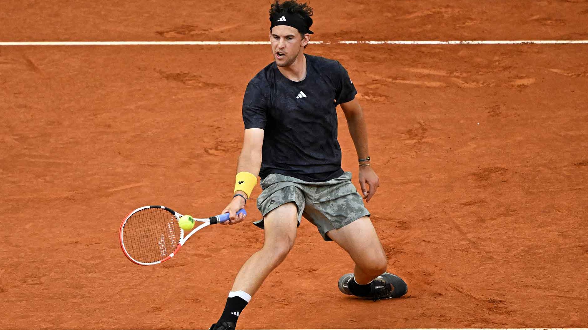 Dominic Thiem during the first round of qualifying of the French Open at Roland Garros in Paris, France, May 20, 2024. /CFP