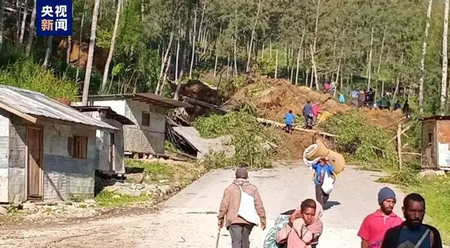 Around 3 a.m. on May 24, a village in Enga province, Papua New Guinea, was hit by a landslide. /CMG