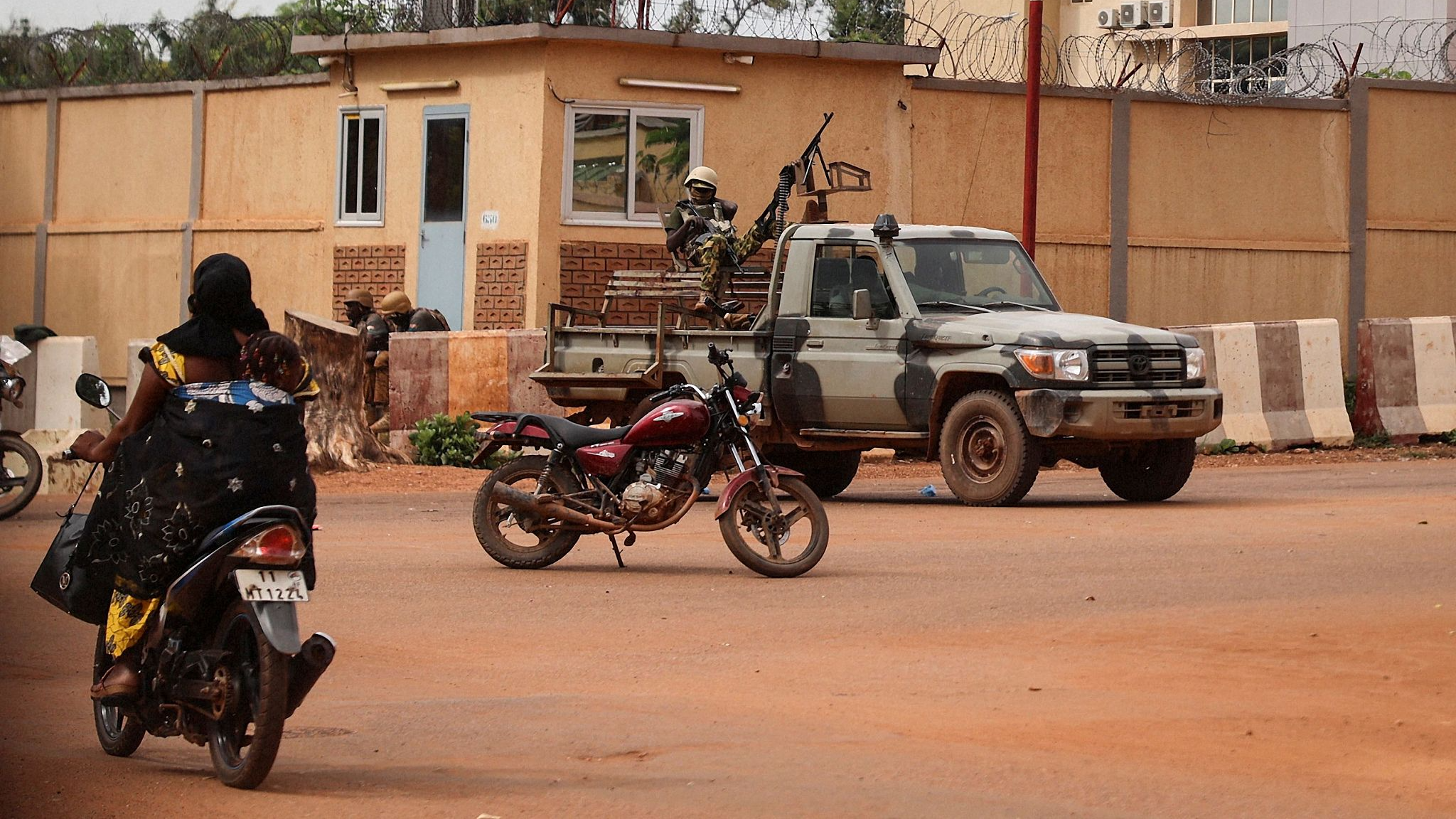In this file photo taken on September 30, 2022, Burkina Faso soldiers are seen deployed in Ouagadougou. /CFP