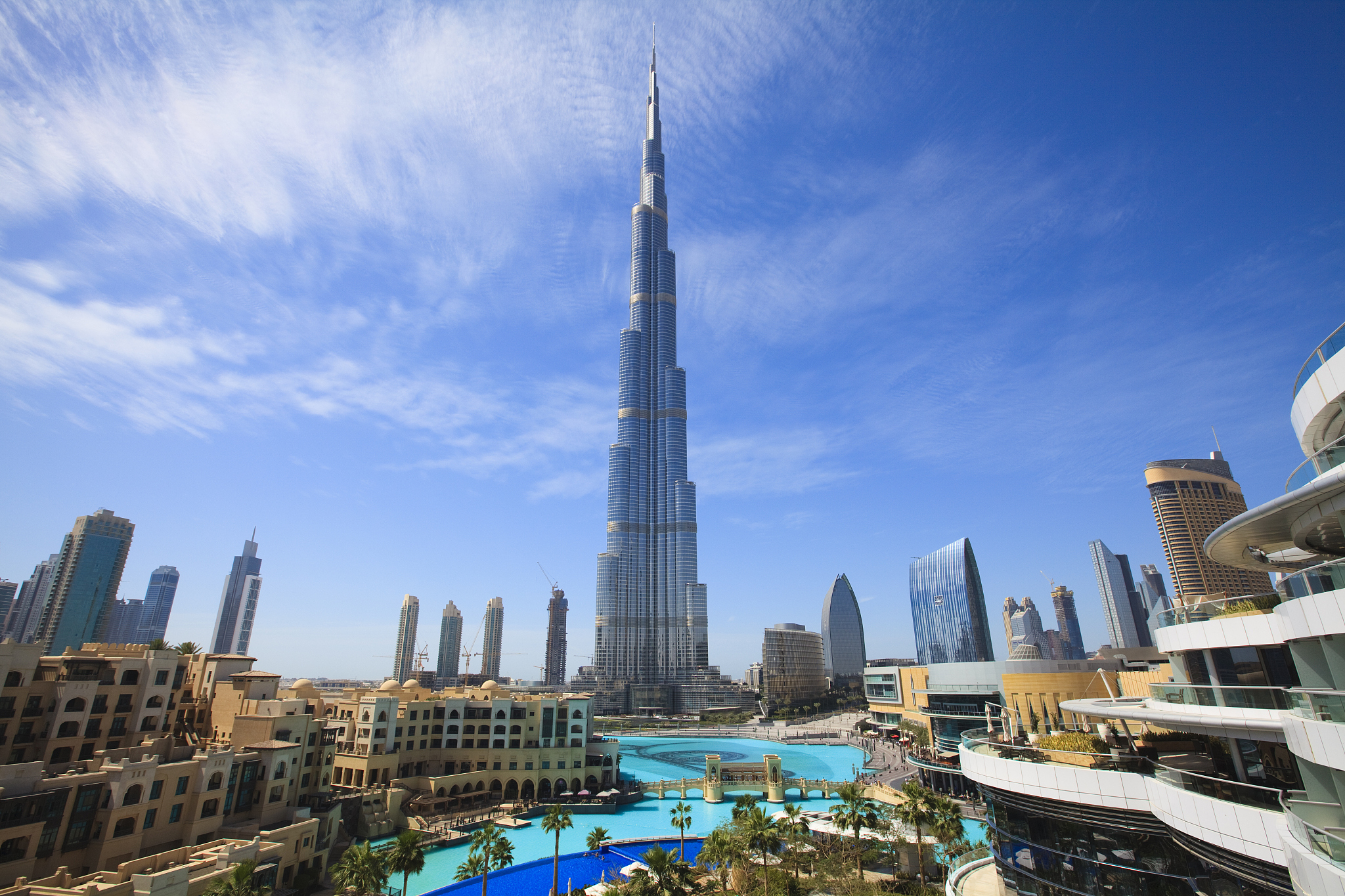 A view of Burj Khalifa in Dubai, United Arab Emirates. /CFP