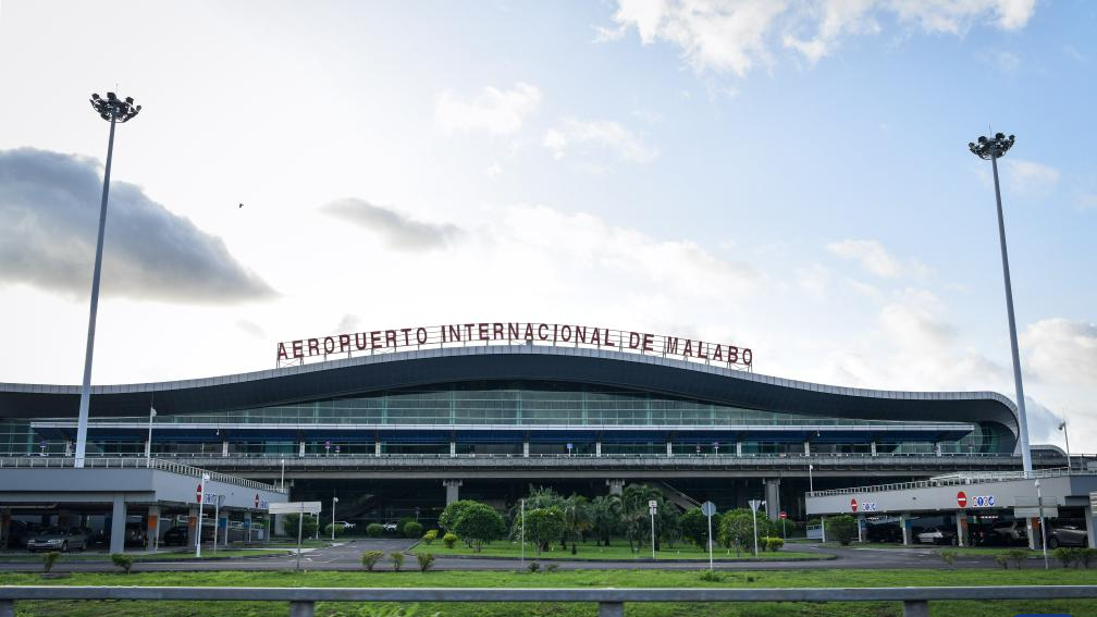 An exterior view of the Malabo International Airport in Equatorial Guinea, May 15, 2024. /Xinhua