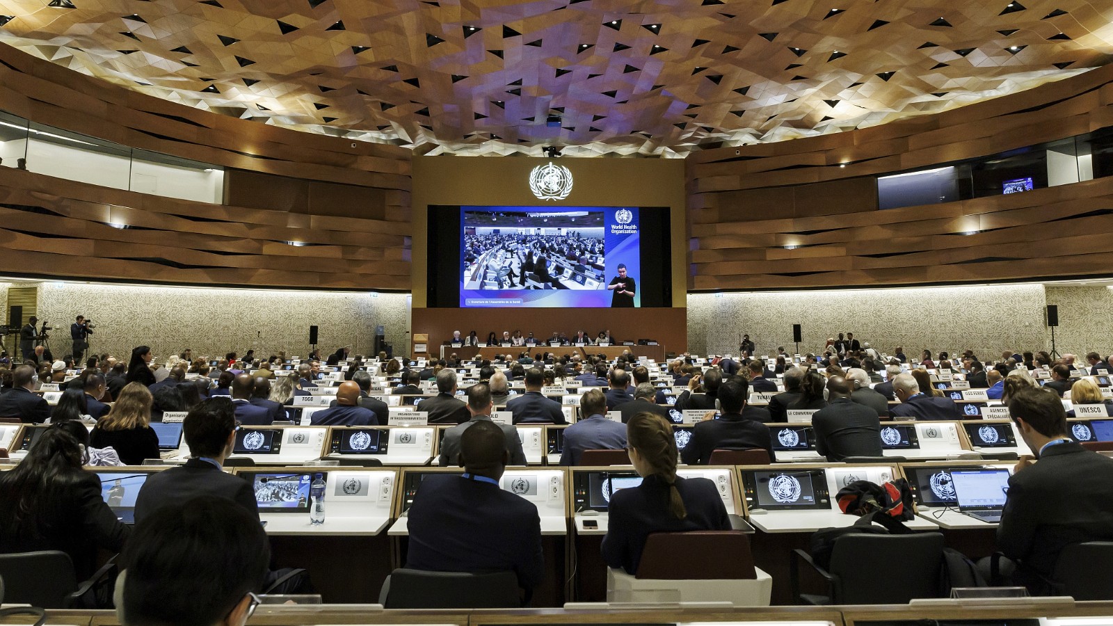 A general view during the opening of the 77th World Health Assembly at the European headquarters of the United Nations in Geneva, Switzerland, May 27, 2024. /CFP