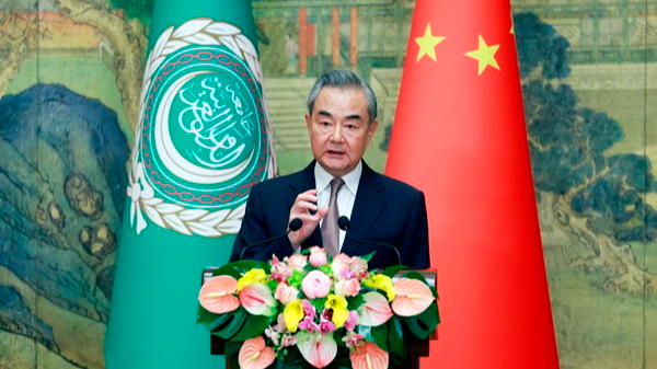 Chinese Foreign Minister Wang Yi briefs the media after the 10th ministerial meeting of the China-Arab States Cooperation Forum in Beijing, China, May 30, 2024. /Chinese Ministry of Foreign Affairs