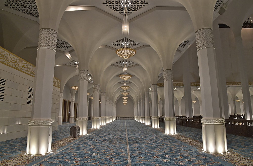A file photo of the interior of the Great Mosque of Algiers, the Djamaa El-Djazair. /CFP