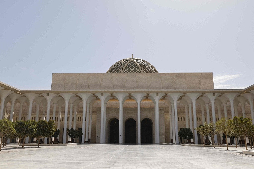 A file photo of the exterior of the Great Mosque of Algiers, the Djamaa El-Djazair. /CFP