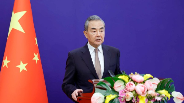 Chinese Foreign Minister Wang Yi, also a member of the Political Bureau of the Communist Party of China Central Committee, delivers a speech via video link at the China-Russia High-level Think Tank Forum in Beijing, China, May 30, 2024. /Chinese Foreign Ministry