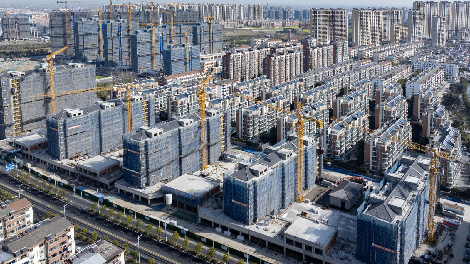 A view of an affordable housing project under construction in Nantong, Jiangsu Province, China, March 22, 2024. /CFP
