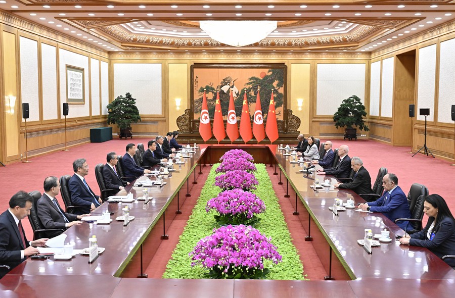 Chinese President Xi Jinping holds talks with Tunisian President Kais Saied in Beijing, China, May 31, 2024. /Xinhua