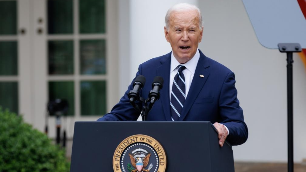 U.S. President Joe Biden speaks at an event in Washington, D.C., U.S., May 14, 2024. /Xinhua