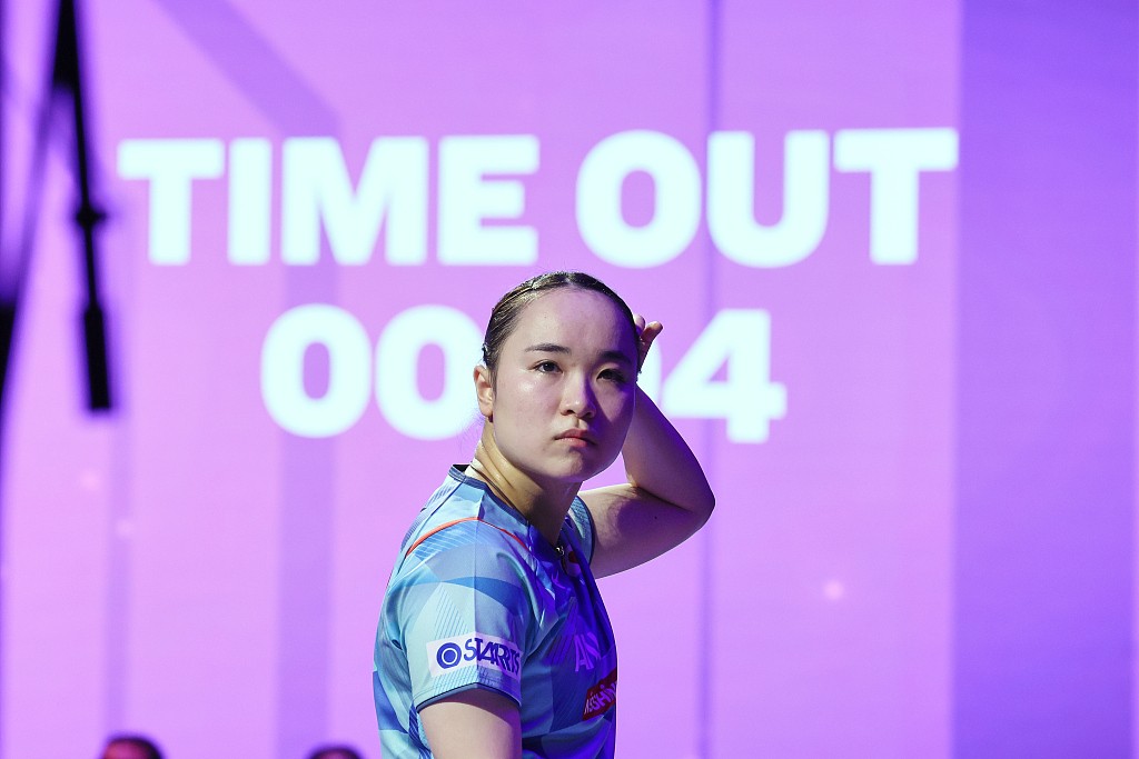 Mima Ito of Japan at WTT Champions event in Chongqing, China, May 31, 2024. /CFP