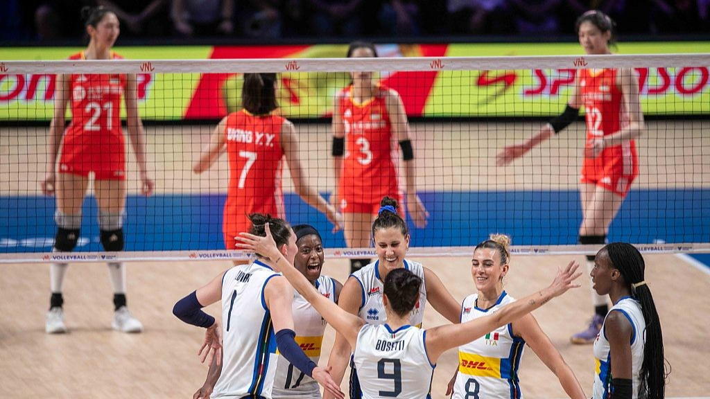 China lose to Italy in Women's Volleyball Nations League stop in Macao