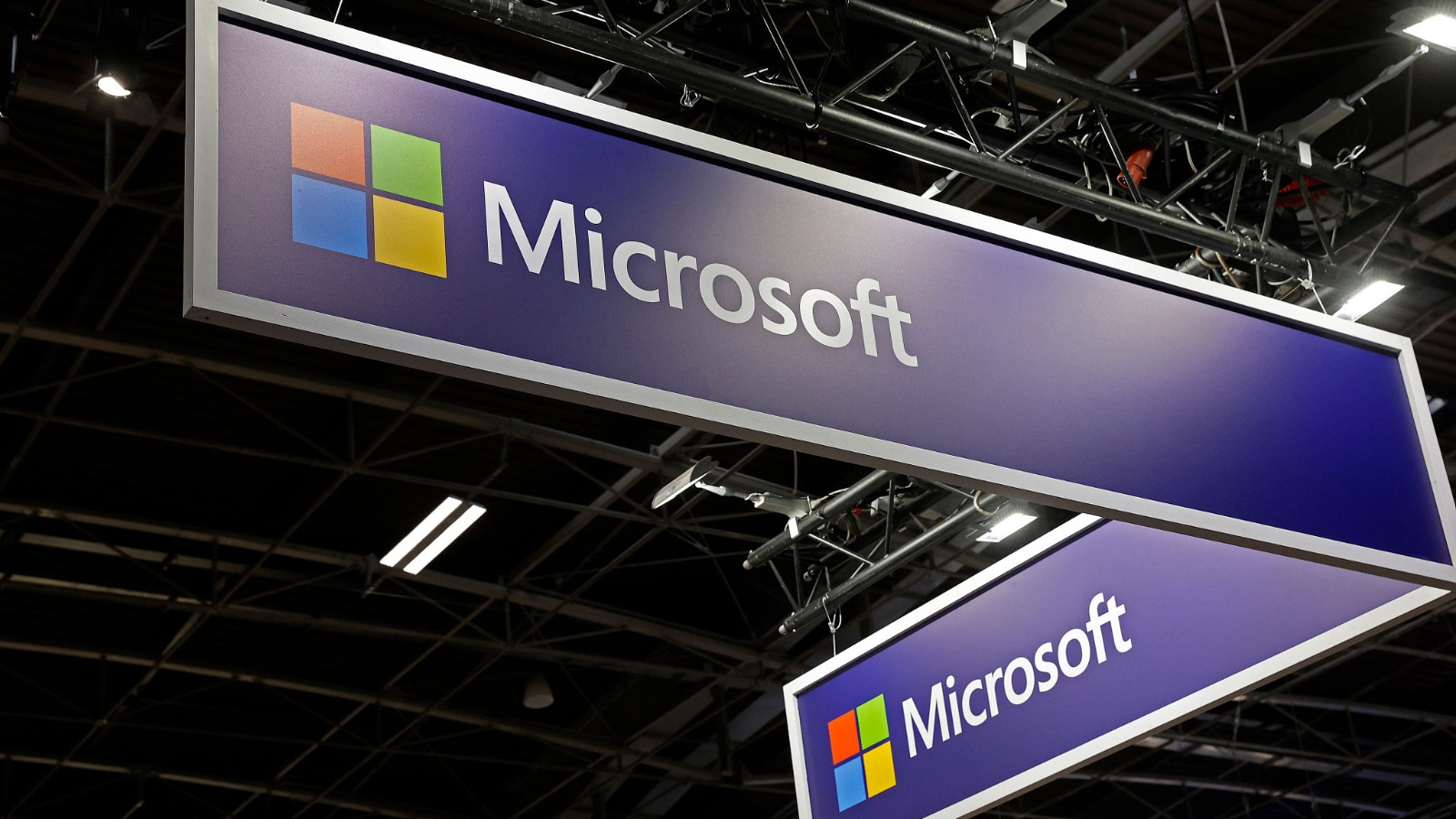 A Microsoft logo is displayed during the Viva Technology show in Paris, France, May 24, 2024. /CFP