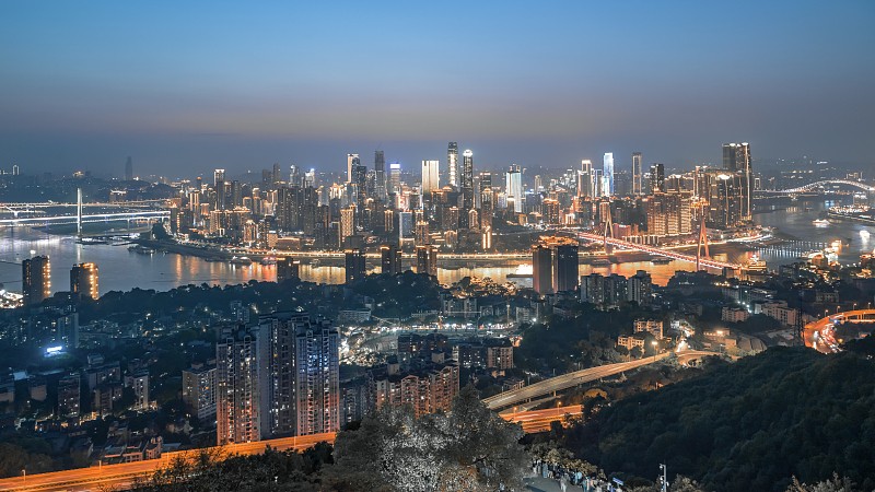 The night view of southwest China's Chongqing Municipality, May 4, 2024. /CFP