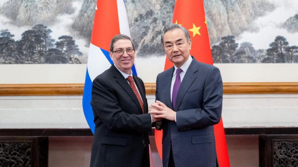 Chinese Foreign Minister Wang Yi (R) meets with Special Envoy of Cuban President and Minister of Foreign Affairs Bruno Rodriguez Parrilla in Beijing, China, June 6, 2024. /Chinese Foreign Ministry