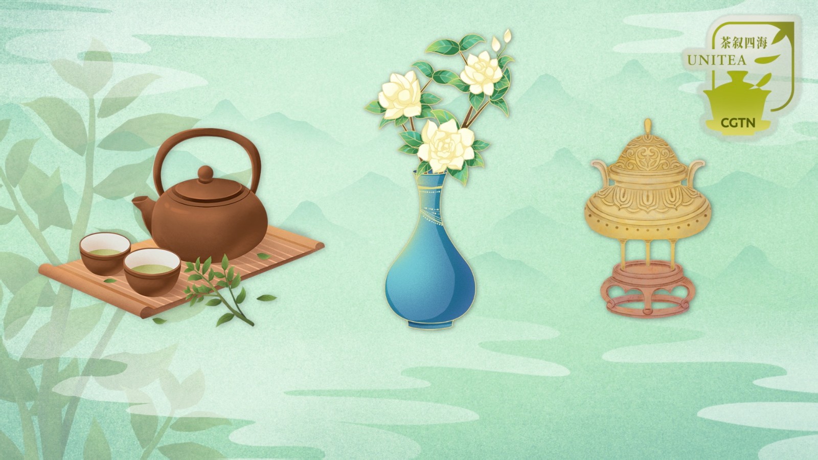 Duanwu Festival celebrations with tea, flowers and incense