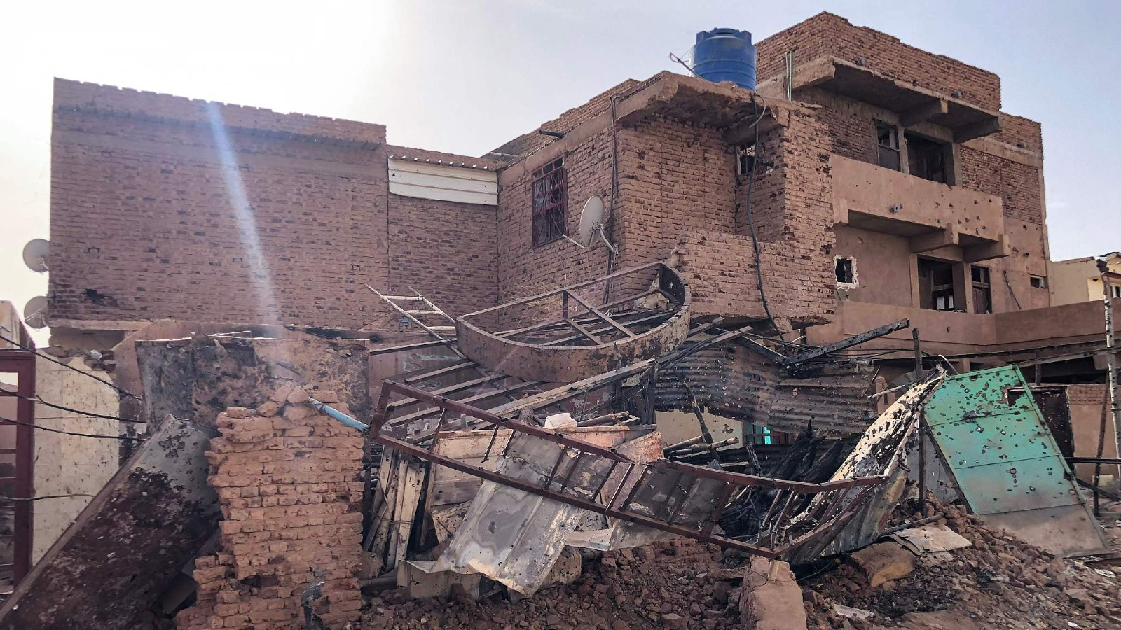 A damaged building in Omdurman, Sudan, May 30, 2024. /CFP