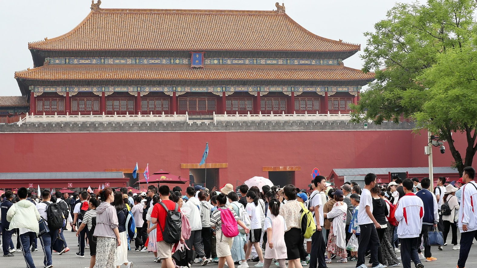 Tourists visit the Palace Museum, also known as the Forbidden City, in Beijing, capital of China, June 8, 2024. /CFP
