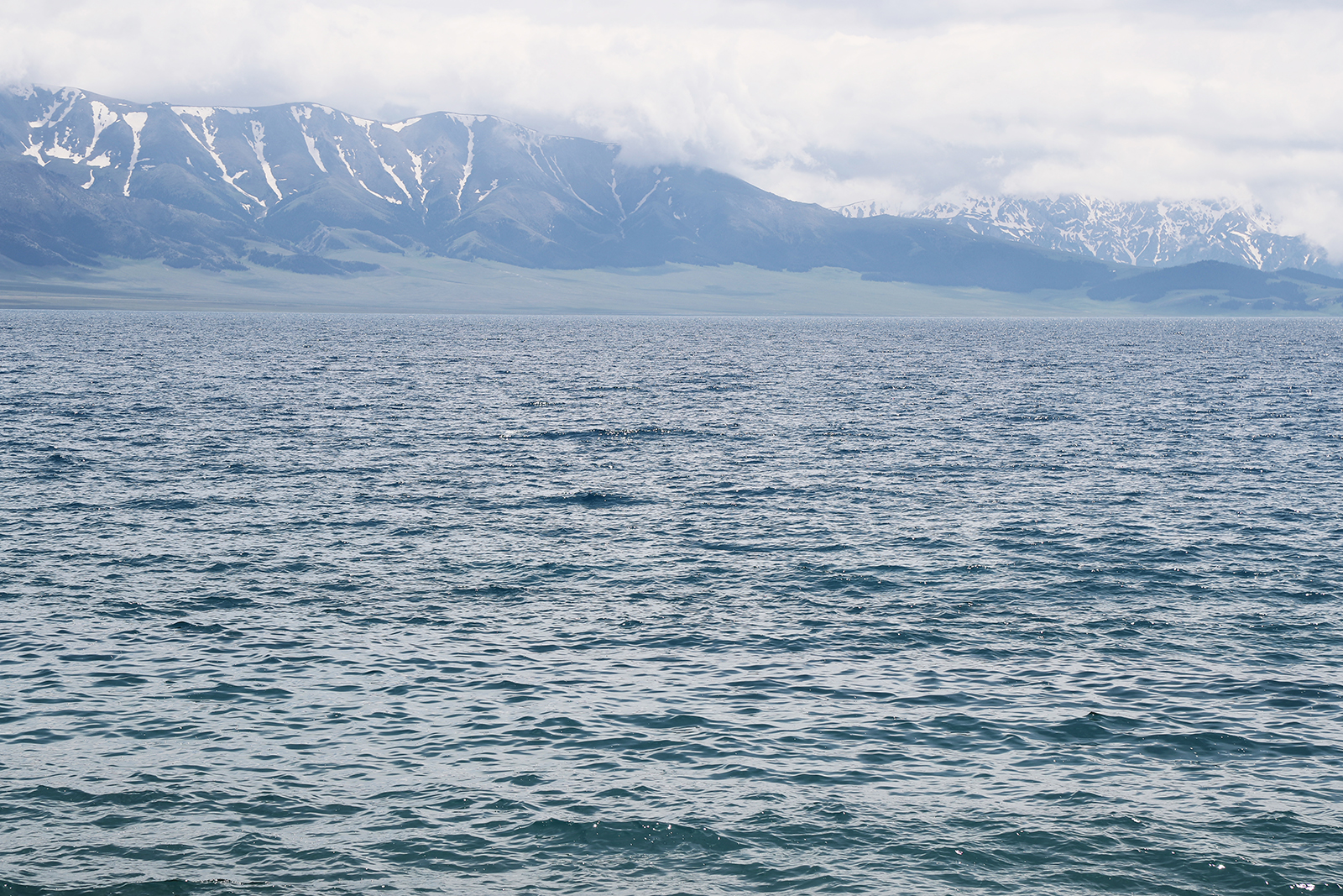A view of Sayram Lake in Xinjiang /CGTN