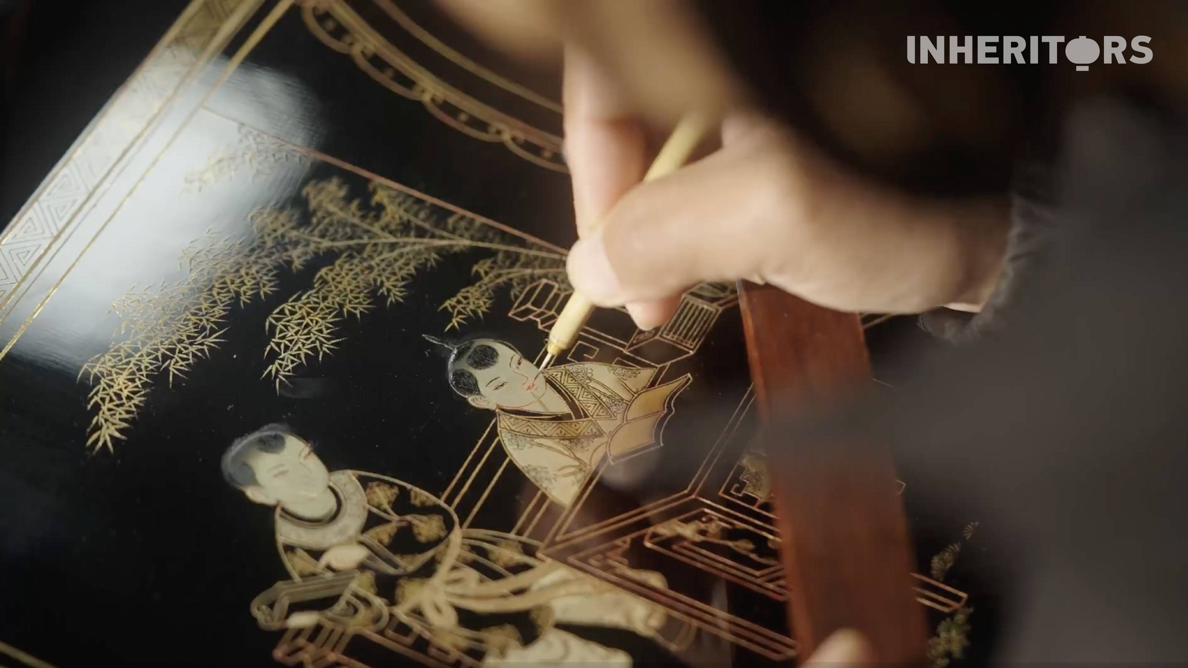 A view of Pingyao hand-polished lacquer art in Shanxi province. /CGTN