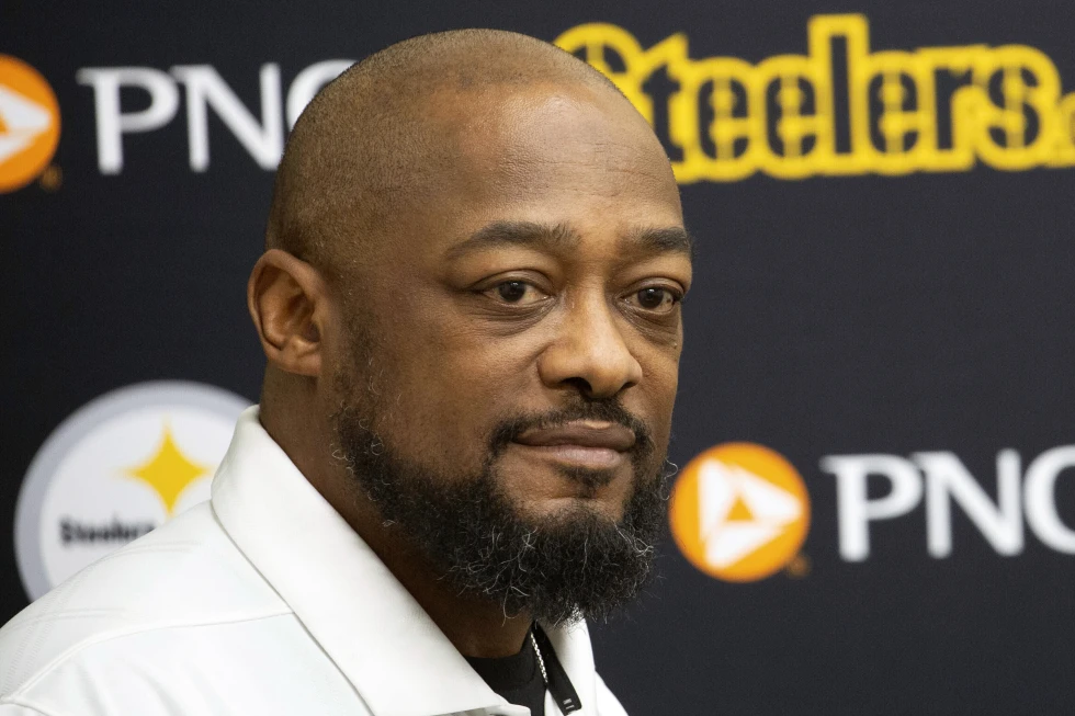 Mike Tomlin, head coach of the Pittsburgh Steelers, attends a press conference in Pittsburgh, Pennsylvania, March 15, 2024. /AP