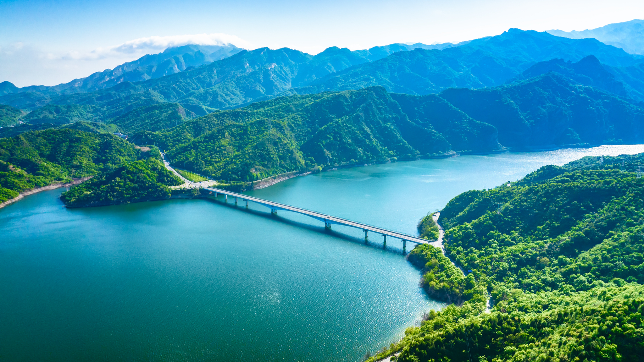View of the Miyun Reservoir in Beijing. /CFP
