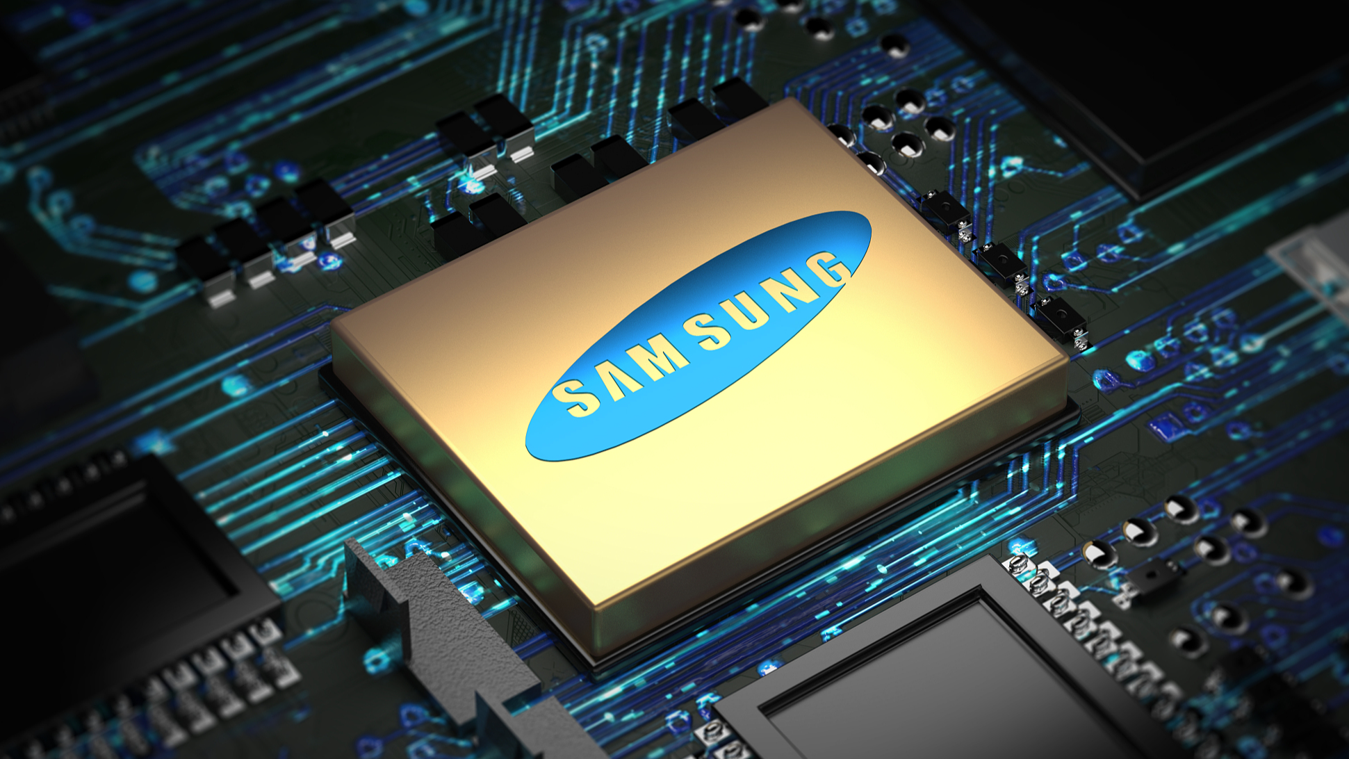 An illustration of a Samsung chip. /CFP