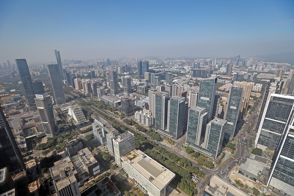Cityscape of Shenzhen, China, November 30, 2019. /CFP