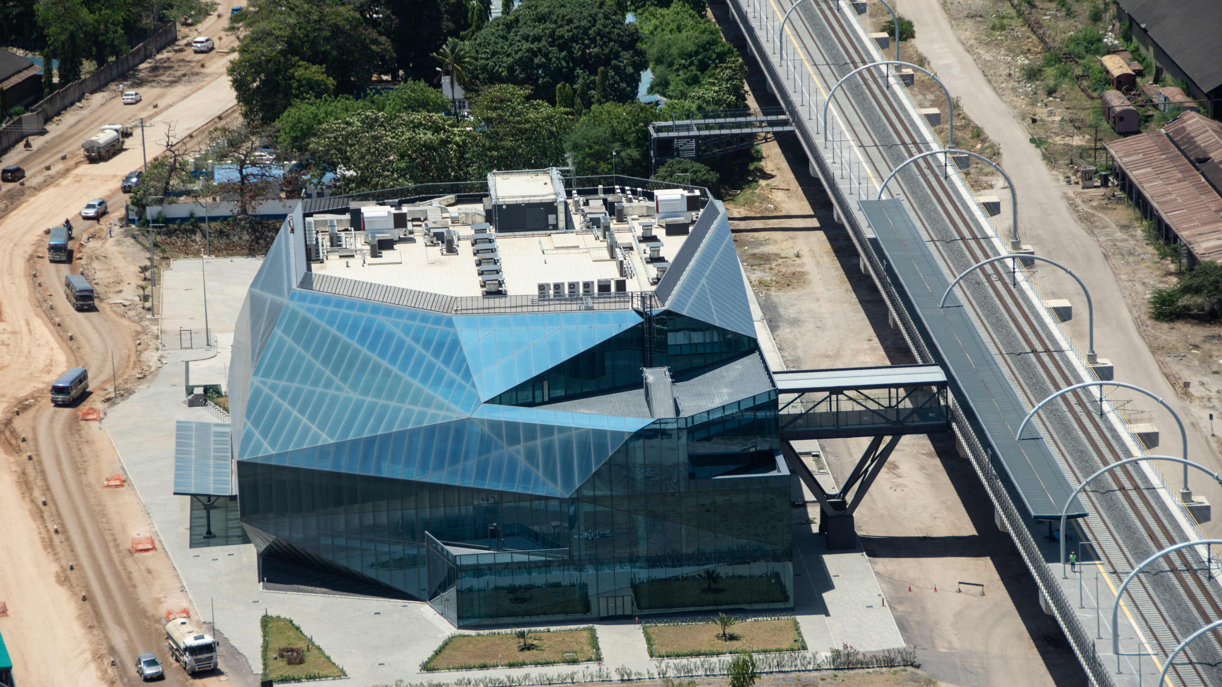 A building of Dar es Salaam Standard Gauge Railway (SGR) terminus, Tanzania. /CFP