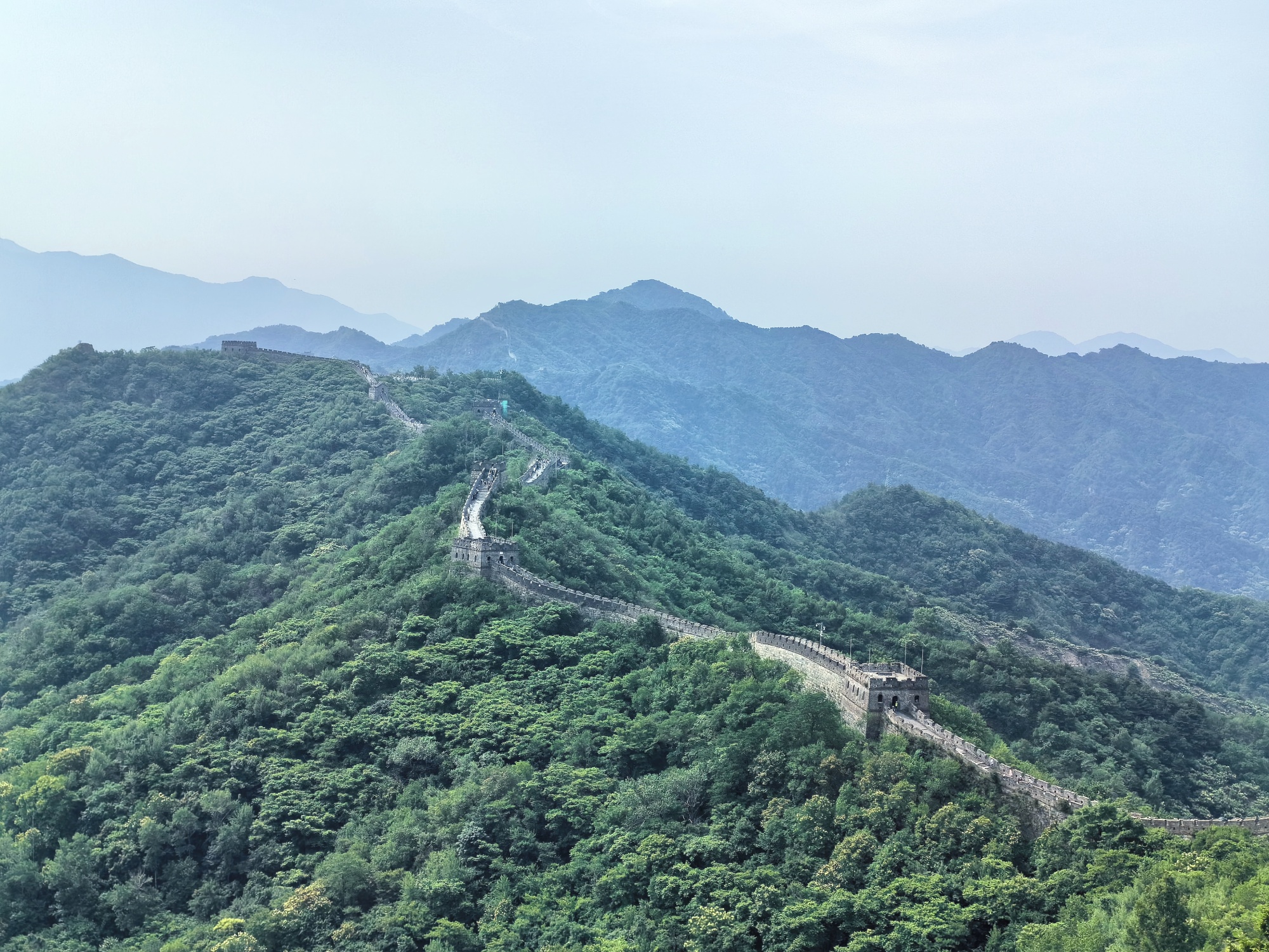 A view of the Mutianyu section of the Great Wall in Beijing is seen in this photo taken on June 10, 2024. /CGTN
