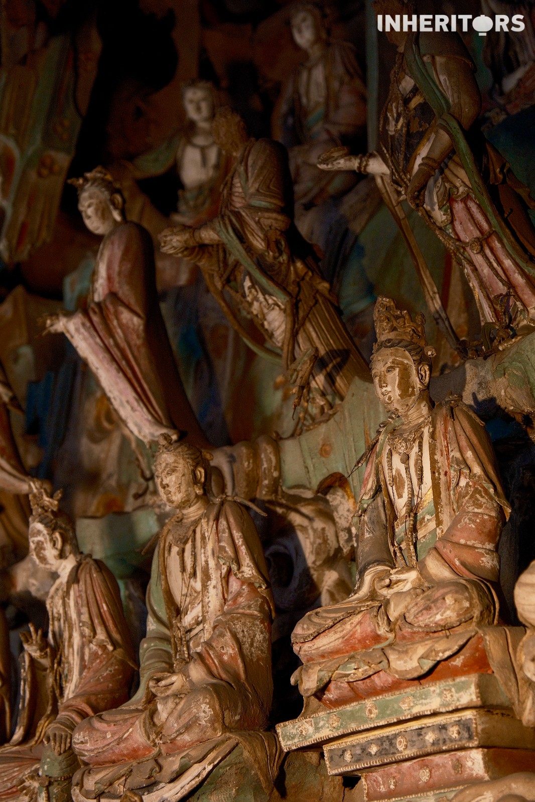 Shuanglin Temple in Pingyao, Shanxi Province is a major repository of painted Chinese sculptures. /CGTN