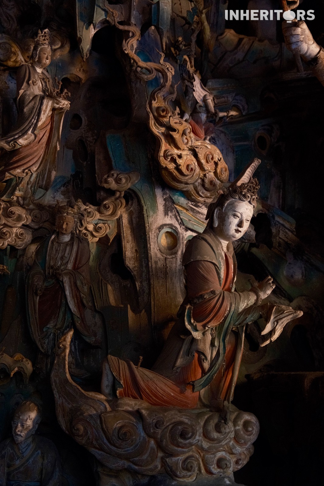 Shuanglin Temple in Pingyao, Shanxi Province is a major repository of painted Chinese sculptures. /CGTN